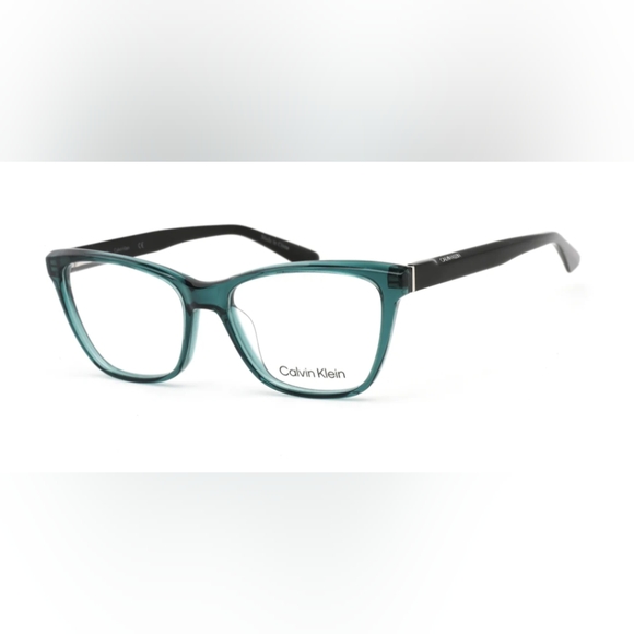 EUC Calvin Klein CK20532 glasses in Crystal Bistro Green full frame rectangular - Picture 11 of 14